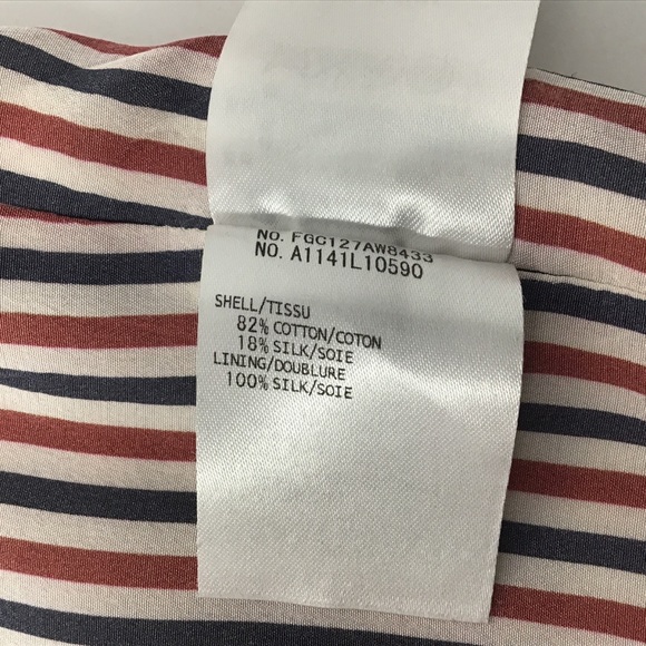 Thom Browne Angled-Hem Pique Striped Pencil Skirt - Picture 15 of 15